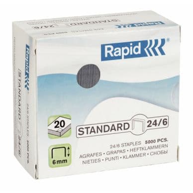 Rapid Niitit Rapid Standard 24/6 Galv. 5000/ltk 24859800 Vastaa: N/A – Rapid