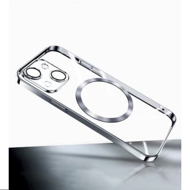 Turtos Kännykkäkotelot MagSafe Transparent iPhone 15, Silver AC17281 Vastaa: N/A