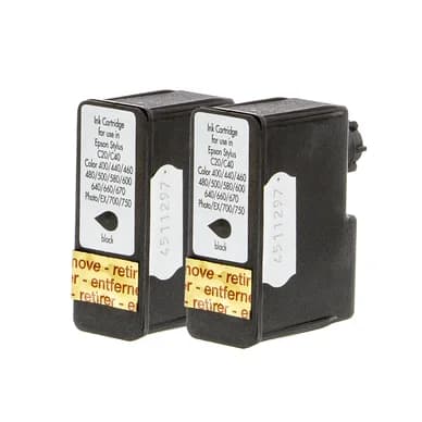 inkClub Mustepatruuna musta 11,4ml, 2-pakkaus KED007-2 Vastaa: T050
