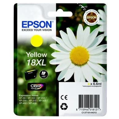 Epson Epson 18XL Mustepatruuna Keltainen T1814 Vastaa: N/A – Epson