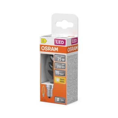 OSRAM LED Kruunu Kierretty 25 Kirkas 1,8W 827 E14 4099854466595 Vastaa: N/A – Osram