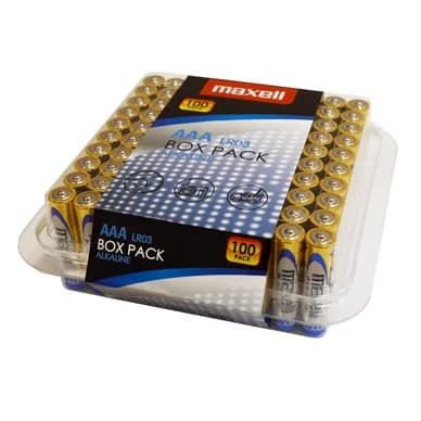 MAXELL Maxell AAA LR03 100 paketteja paristot 790410 Vastaa: N/A