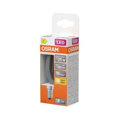 OSRAM LED Kruunu 25 Kirkas 1,8W 827 E14 4099854466779 Vastaa: N/A – Osram