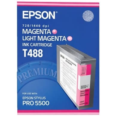 Epson Epson T488 Mustepatruuna vaalea magenta T488 Vastaa: N/A