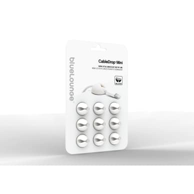 Bluelounge Bluelounge CableDrop Mini 9-pakkaus, valkoinen 8886466090975 Vastaa: N/A