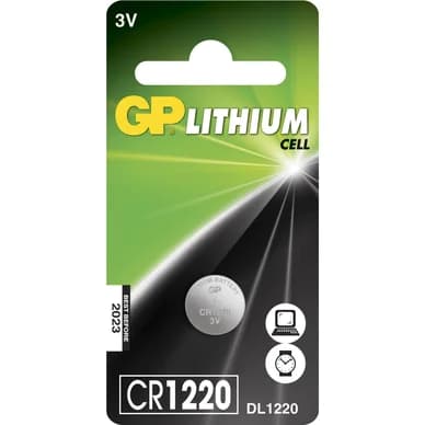 GP BATTERIES GP CR 1220-C1 GP-CR1220 Vastaa: N/A