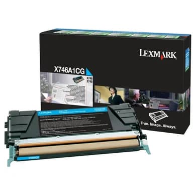 Lexmark Värikasetti cyan 7.000 sivua X746A1CG Vastaa: N/A – Lexmark