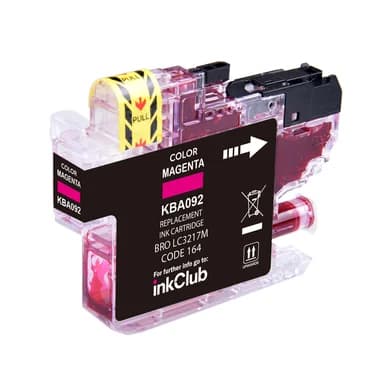 inkClub Mustepatruuna magenta, korvaa Brother LC3217M KBA092 Vastaa: LC3217M