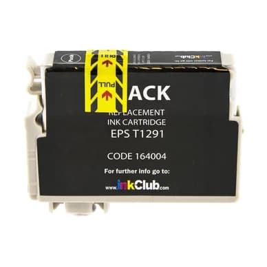 inkClub Mustepatruuna, korvaa Epson T1291, musta, 14,4 ml KEA030 Vastaa: T1291