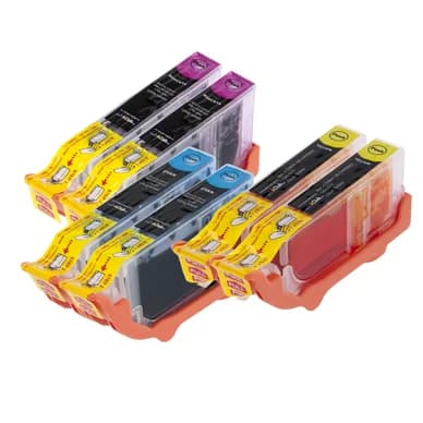 inkClub Multipakkaus, 6 mustepatruunaa, 2xC/M/Y) KCB43-6 Vastaa: CLI-8C CLI-8M CLI-8Y