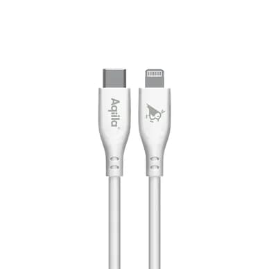 Aqiila Aqiila Cablebird USB-C - Lightning 30W silikoni 2m valkoinen 406009 Vastaa: N/A