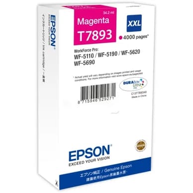 Epson Epson T7893 Mustepatruuna Magenta T7893 Vastaa: N/A