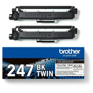 Brother Twinpack TN247BK 2x 3000 sivua TN247BKTWIN Vastaa: N/A