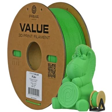 Prima PrimaValue PLA+ - 2,85mm - 1kg - Vihreä 7340002119656 Vastaa: N/A