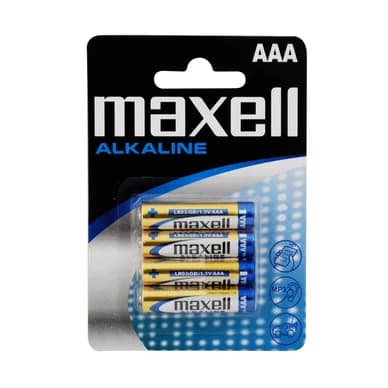 MAXELL Maxell paristot LR03/AAA, alkaliset, 4-pack 723671 Vastaa: N/A