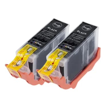 inkClub Mustepatruuna musta 520 sivua, 2-pakkaus KCB438-2 Vastaa: PGI-5BK