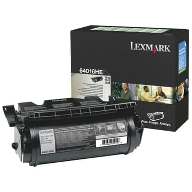 Lexmark Värikasetti musta 21.000 sivua, High Yield, return 64016HE Vastaa: N/A