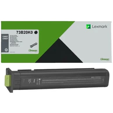 Lexmark CS827/CX827 toner musta (Return) 20k 73B20K0 Vastaa: N/A