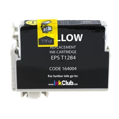 inkClub Mustepatruuna keltainen, korvaa Epson T1284 KEA037 Vastaa: T1284 – inkClub