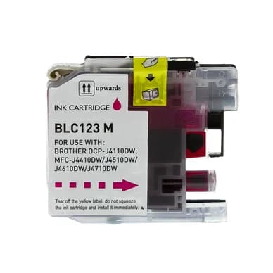 inkClub Mustepatruuna magenta, korvaa Brother LC123M KBA072 Vastaa: LC123M – inkClub