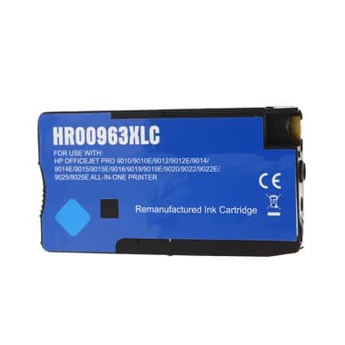 WL Mustepatruuna, korvaa HP 963XL, syaani, 1.600 sivua CA-963XL-C Vastaa: 3JA27AE – WL