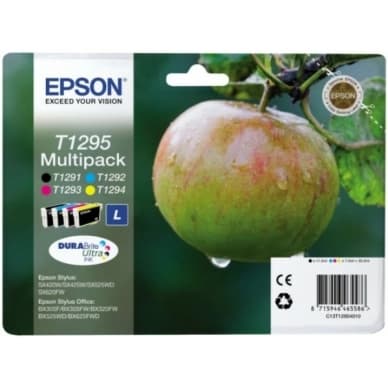 Epson Epson T1295 Mustepatruuna Multipack BK/C/M/Y T1295 Vastaa: N/A