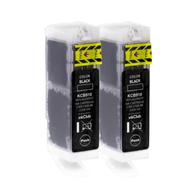 inkClub Mustepatruuna musta 2-pakkaus kcb910 KCB910-2 Vastaa: PGI-570PGBKXL