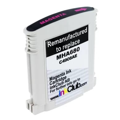 inkClub Mustepatruuna, korvaa HP 940XL, magenta, 30 ml MHA680 Vastaa: C4908AE – inkClub