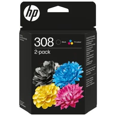 HP HP 308 Mustepatruuna Multipakkaus CMY+BK 6L6S6UE Vastaa: N/A