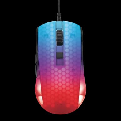 DELTACO DM310 Ultrakevyt tietokonehiiri Gaming puoliläpinäkyvä RGB 7333048058591 Vastaa: N/A