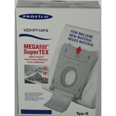 BSH Pölypussit TYP G VZ51PT1AFG mikrokuitu 5kpl. + Mikrosuodatin 461746 Vastaa: N/A – BSH