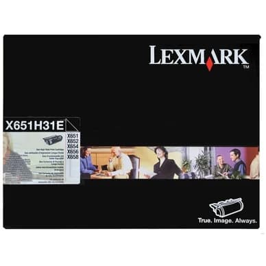 Lexmark Värikasetti musta 25.000 sivua X651H31E Vastaa: N/A – Lexmark