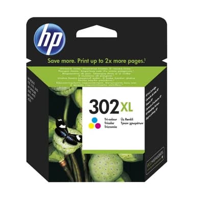 HP HP 302XL Mustepatruuna 3-väri F6U67AE Vastaa: N/A