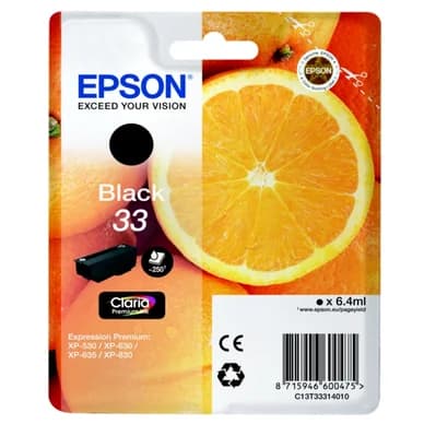 Epson Epson 33 Mustepatruuna musta T3331 Vastaa: N/A – Epson