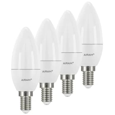 AIRAM 4-pack E14 LED-lampor 3,5W 2700K 250 luumen 4711739 Vastaa: N/A – Airam