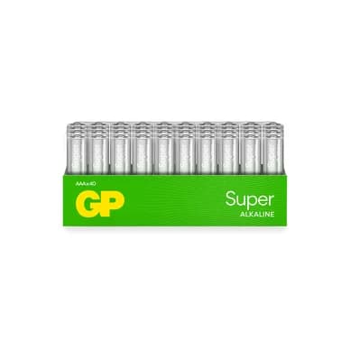 GP BATTERIES GP Super AAA-paristot 24A/LR03 40 pakkaus 151377 Vastaa: N/A