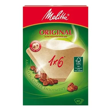 Melitta Melitta suodatinpussit 1 x 6, valkaisematon, 40 kpl 4006508123834 Vastaa: N/A