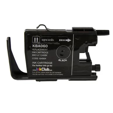 inkClub Mustepatruuna musta, korvaa Brother LC1240BK KBA060 Vastaa: LC1240BK – inkClub