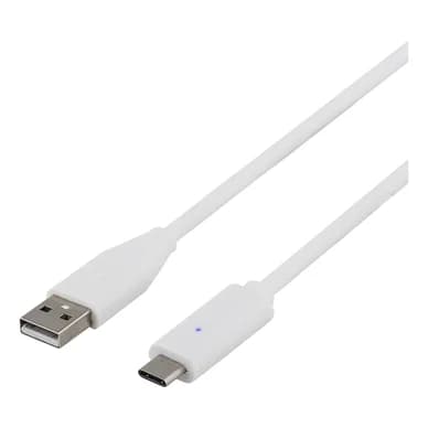 DELTACO DELTACO USB-C 2m Valkoinen USBC-1011 Vastaa: N/A
