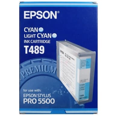 Epson Epson T489 Mustepatruuna vaalea cyan T489 Vastaa: N/A