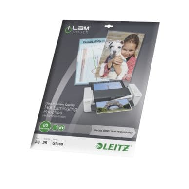 Leitz Laminointitasku A3 UDT 80 mic. 25/ltk 74860000 Vastaa: N/A – Leitz