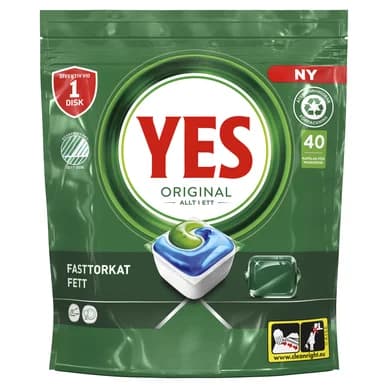 YES YES All in One Original Konetiskiaine, 40 kpl 8700216240253 Vastaa: N/A