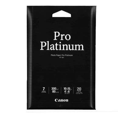 Canon Valokuvapaperi Pro Platinum, 10x15 cm, 20 arkkia, 300g (PT-1 2768B013 Vastaa: N/A