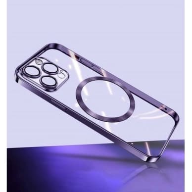 Turtos Kännykkäkotelot MagSafe Transparent iPhone 15 Pro Max,Purple AC17307 Vastaa: N/A