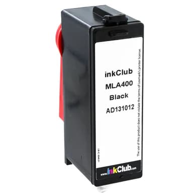 inkClub Mustepatruuna, korvaa Lexmark 100XL, musta, 650 sivua MLA400 Vastaa: 14N1068E