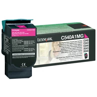 Lexmark Värikasetti magenta 1.000 sivua return C540A1MG Vastaa: N/A – Lexmark