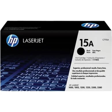 HP HP 15A Värikasetti musta C7115A Vastaa: N/A