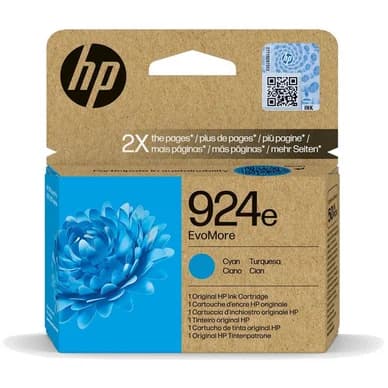 HP HP 924E (XL) Mustepatruuna syaani 4K0U7NE Vastaa: N/A