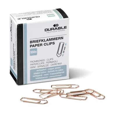 DURABLE Durable paperiliitin 26mm, 100 kpl 4005546102009 Vastaa: N/A – Durable