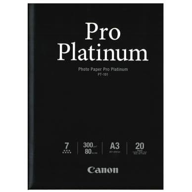 Canon Valokuvapaperi Pro Platinum A3 20 arkkia 300g (PT-101) 2768B017 Vastaa: N/A